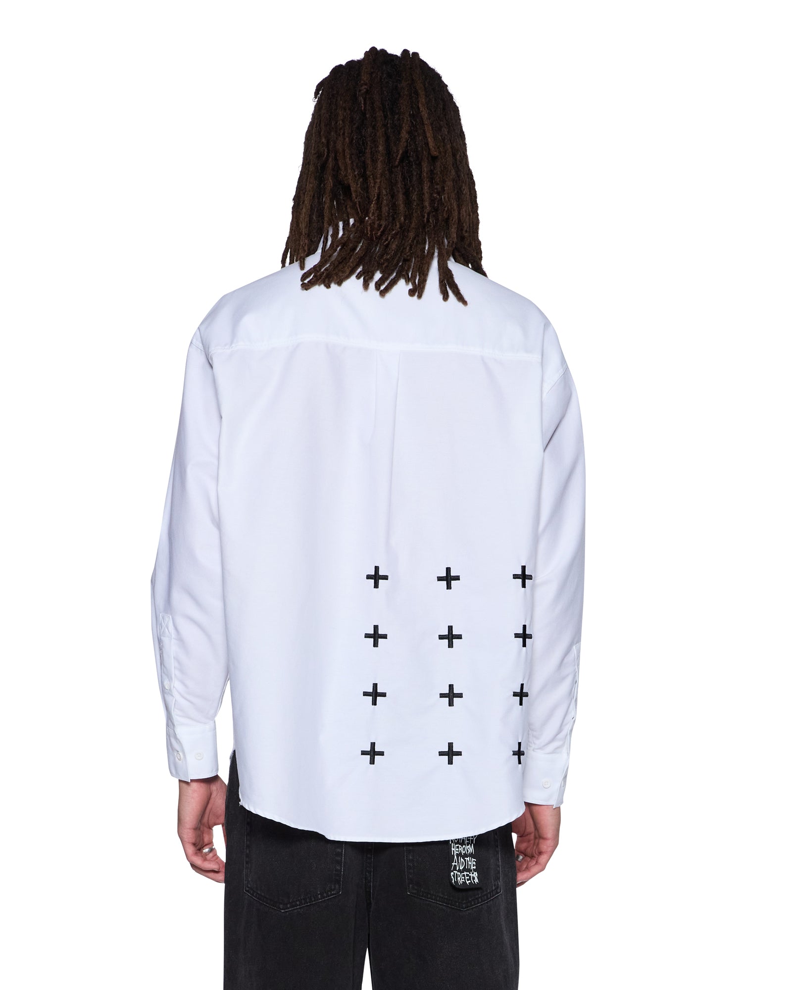 MENS  ANTI LS SHIRT TRU WHITE REGULAR SHIRTS