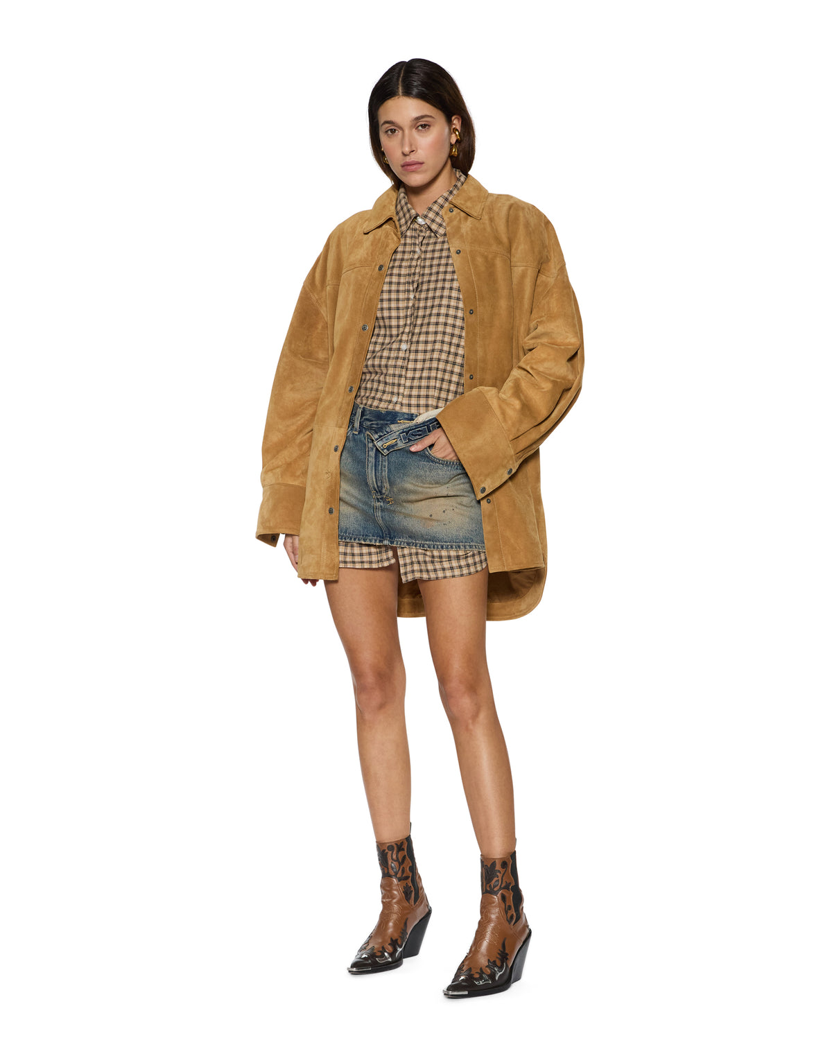 BOXER SHORTS TAN PLAID