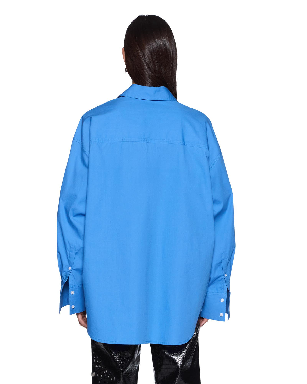 Womens Astra Shirt Bright Blue Oversized Shirts - Blue