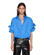 Womens Astra Shirt Bright Blue Oversized Shirts - Blue