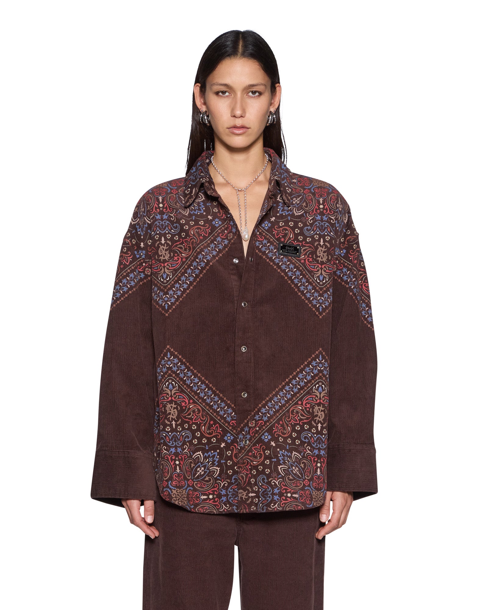 Womens Astra Shirt Folk Bandana Shirts | Ksubi ++