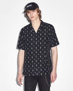 Allstar Printed Resort Short Sleeve Shirt - Black | Ksubi ++
