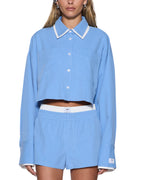 WOMENS BALTER LS SHIRT BRIGHT BLUE/WHITE SHIRTS