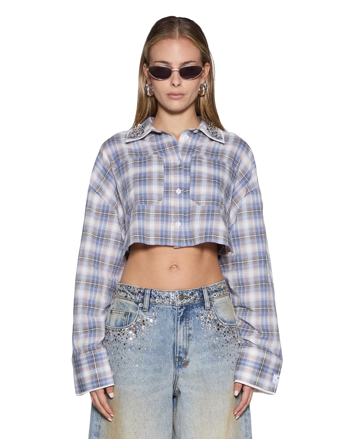 Womens Balter Shirt Summer Plaid Spark Oversized Shirts - Multi Colour