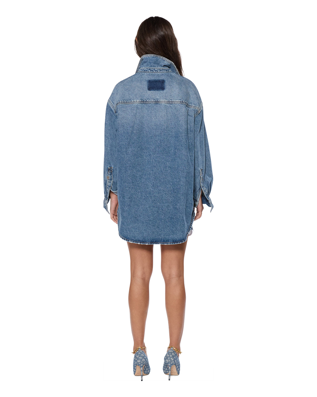 WOMENS BOLT OVERSIZED LS SHIRT SWEPT SHIRTS