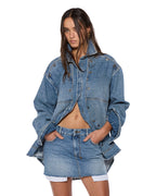WOMENS BOLT OVERSIZED LS SHIRT SWEPT SHIRTS