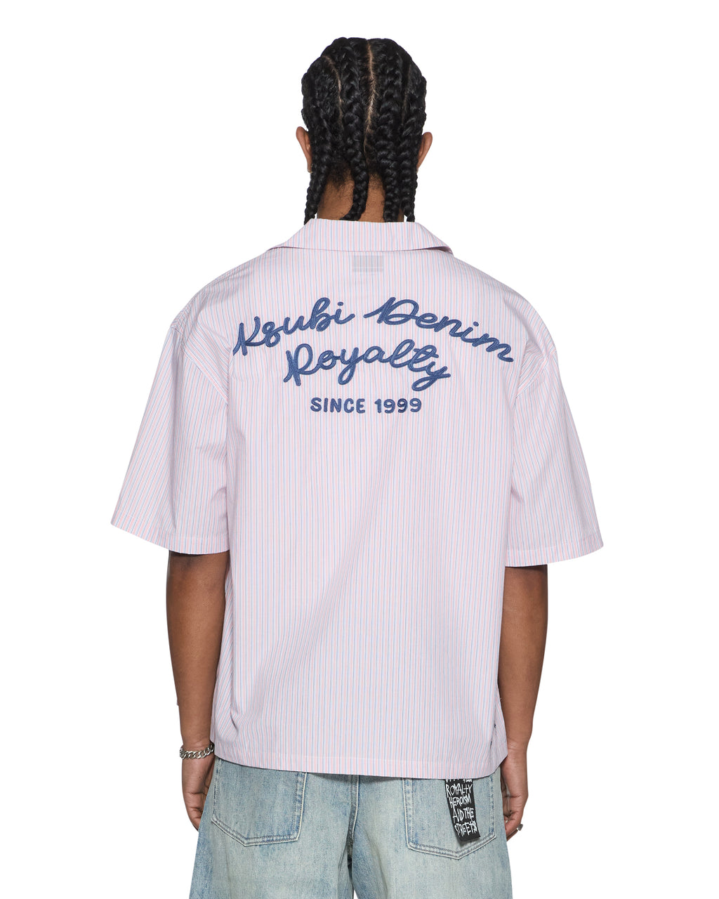 MENS EFFECT DINER SS SHIRT QUARTZ STRIPE SHIRTS