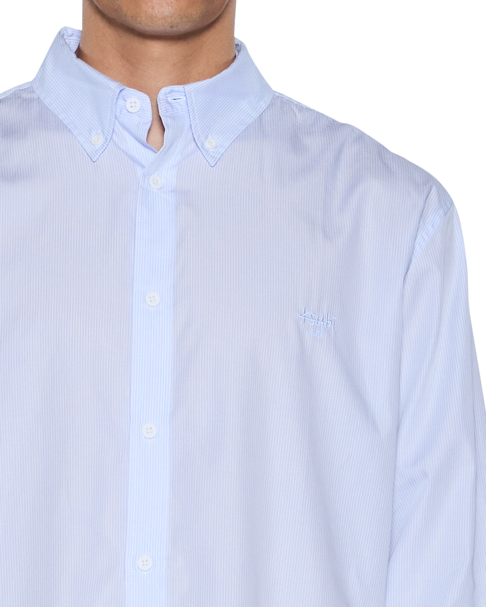 MENS  KADE LS SHIRT PIN BLUE SHIRTS