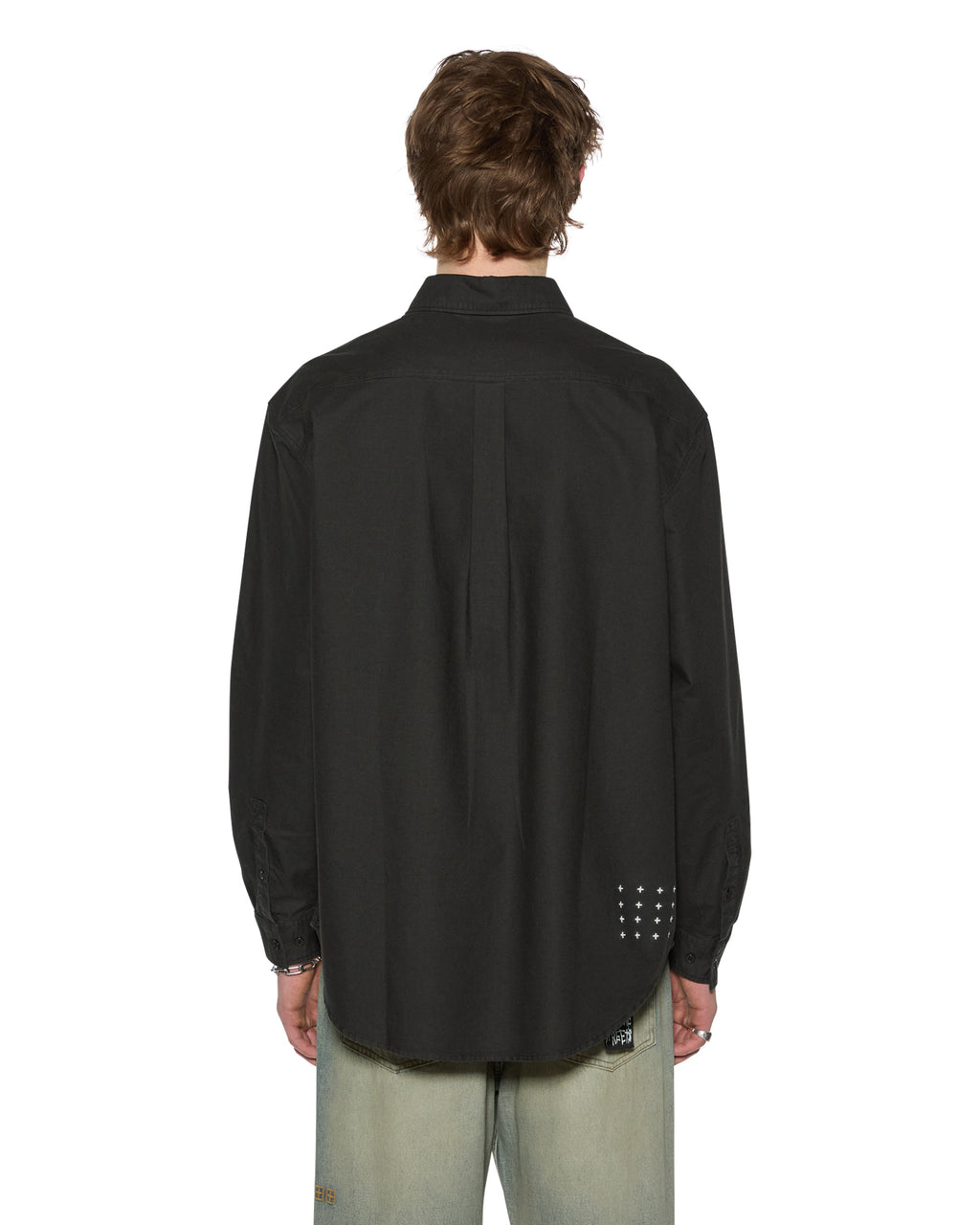 MENS KSIGNATURE BUTTON DOWN LS SHIRT BLACK SHIRTS