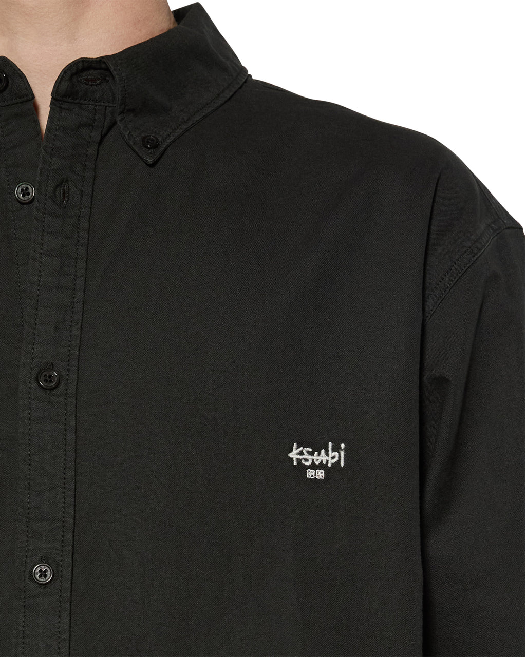 MENS KSIGNATURE BUTTON DOWN LS SHIRT BLACK SHIRTS