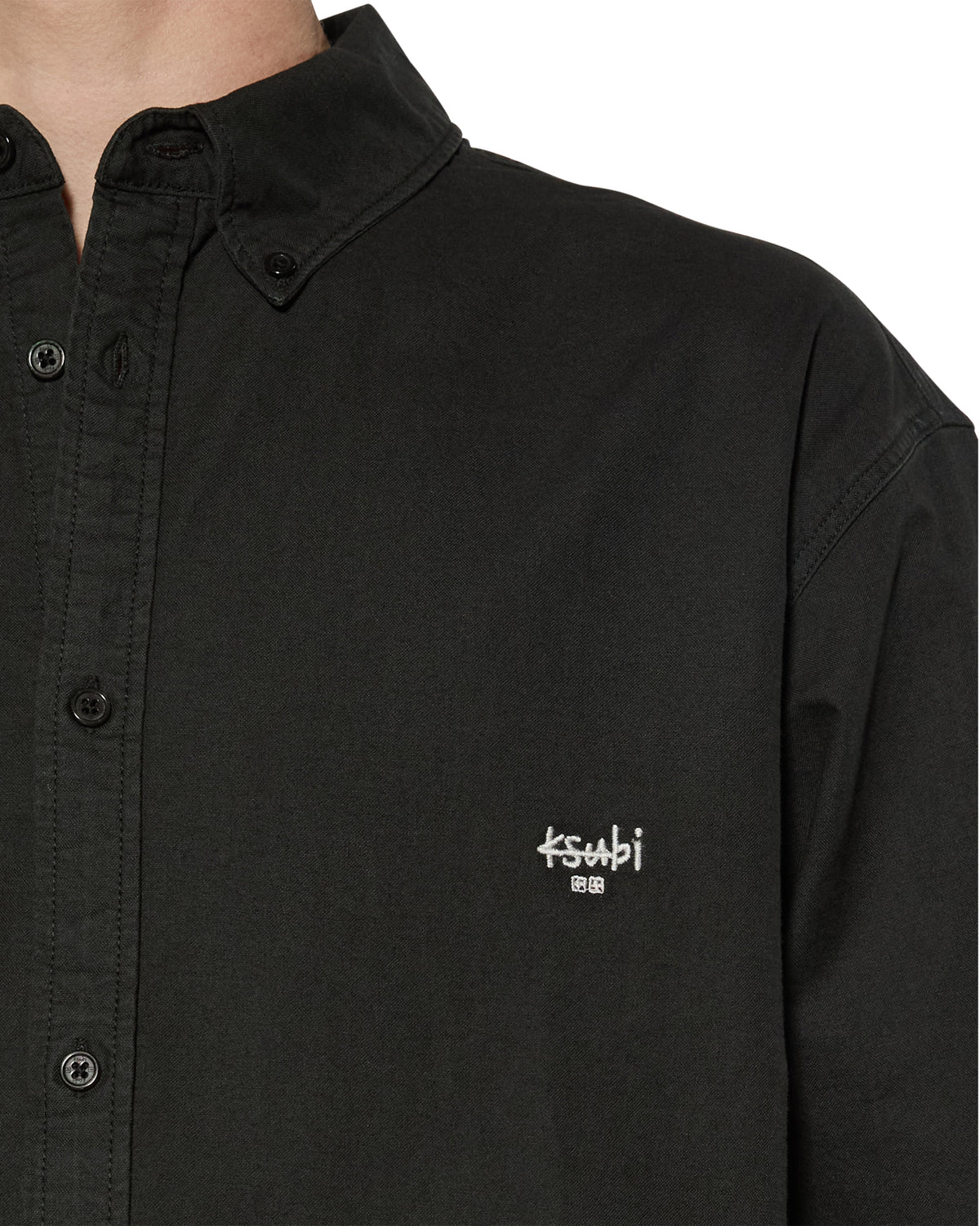 MENS KSIGNATURE BUTTON DOWN LS SHIRT BLACK SHIRTS