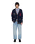 MENS  PLAYOFF CARDIGAN NAVY BOXY KNITWEAR