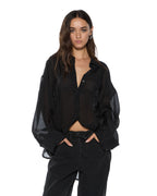 WOMENS LABELS ASTRA LS SHIRT BLACK SHIRTS