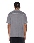 MENS LOUNGE SS RESORT SHIRT CHARCOAL SHIRTS