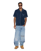 MENS LOUNGE SS RESORT SHIRT NAVY SHIRTS