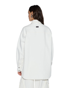 Womens Oversized Ls Shirt Ecru Oversized Shirts - Beige