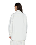 Womens Oversized Ls Shirt Ecru Oversized Shirts - Beige