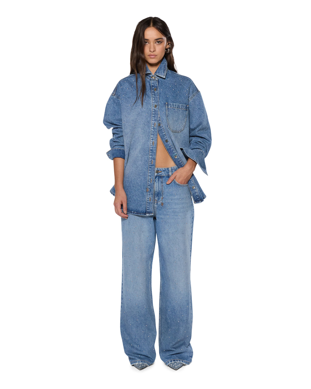 WOMENS OVERSIZED LS SHIRT KRYSTAL KOMET SHIRTS