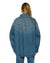 WOMENS  OVERSIZED LS SHIRT TEXAS BLUE STUDDED OVERSIZED SHIRTS
