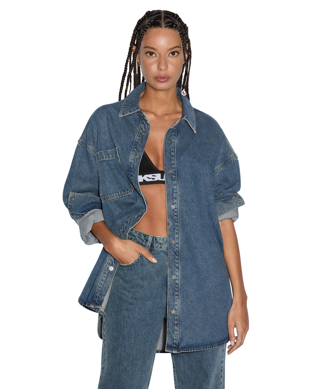WOMENS OVERSIZED LS SHIRT SUBWAY SHIRTS
