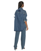 WOMENS OVERSIZED LS SHIRT SUBWAY SHIRTS