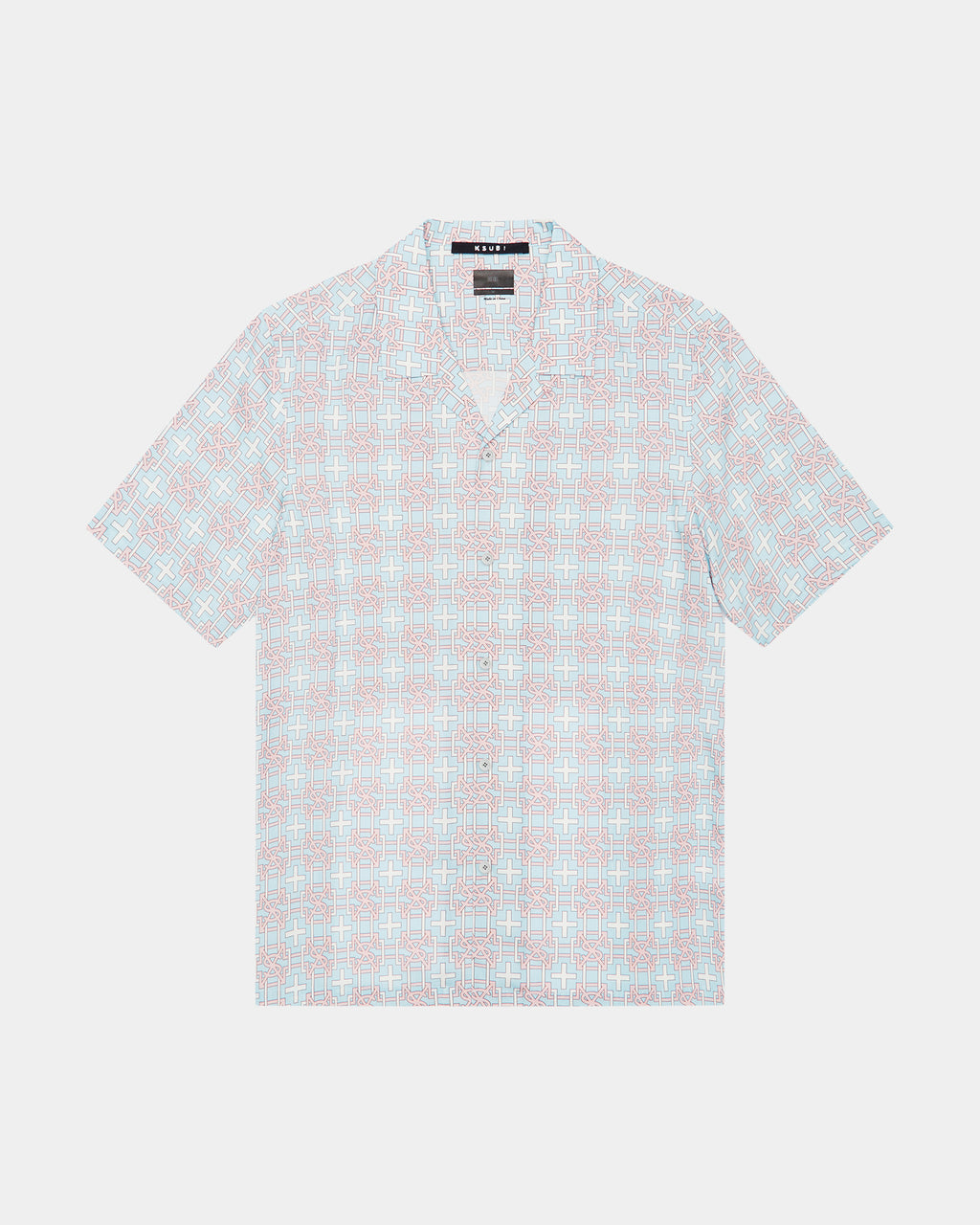 Mens Plus Resort Ss Shirt Paradise Regular Shirts - Multi Colour