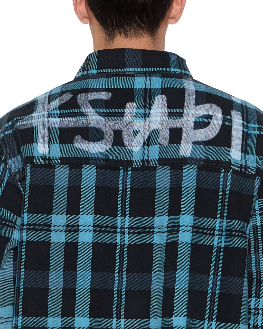Mens Rosebowl Ls Shirt 1999 Blue Check Regular Shirts - Multi Colour