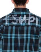 Mens Rosebowl Ls Shirt 1999 Blue Check Regular Shirts - Multi Colour