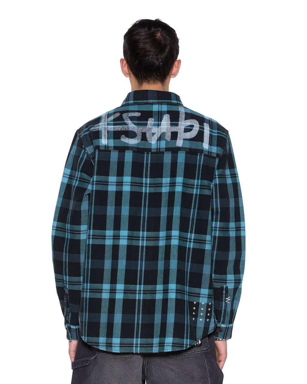 Mens Rosebowl Ls Shirt 1999 Blue Check Regular Shirts - Multi Colour