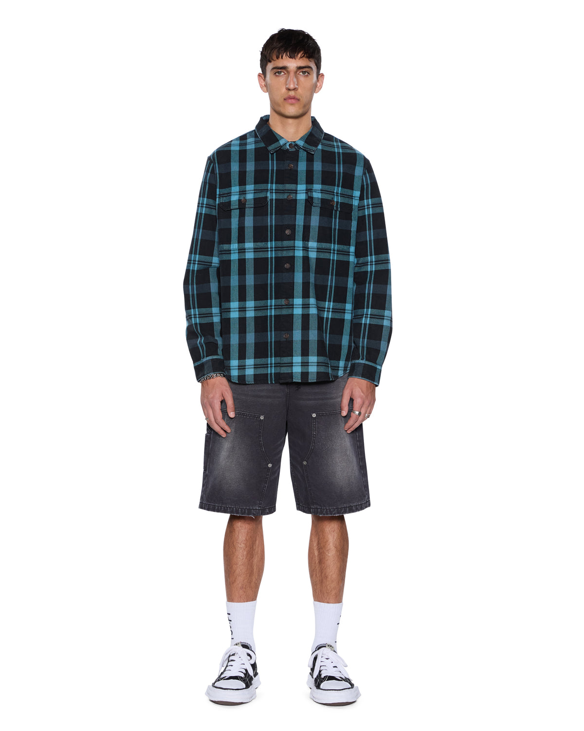 ROSEBOWL LS SHIRT 1999 BLUE CHECK