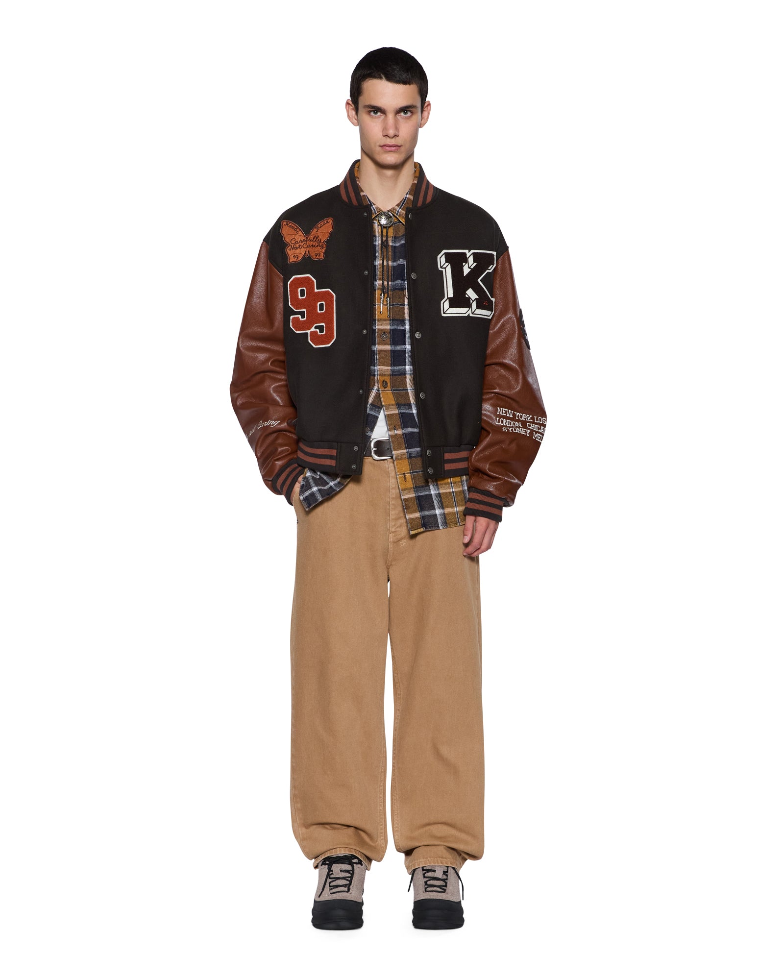 MENS RIVAL CHINO TROUSER DRIFTWOOD STRAIGHT PANTS