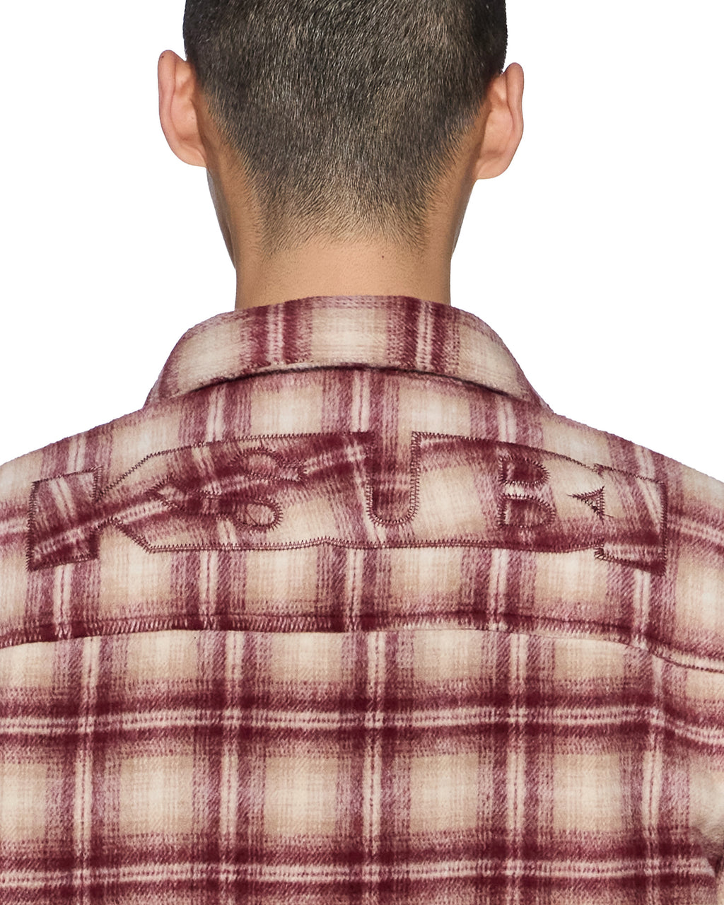 Mens Sott Rosebowl Ls Shirt Burnt Berry Relaxed Shirts - Burgundy