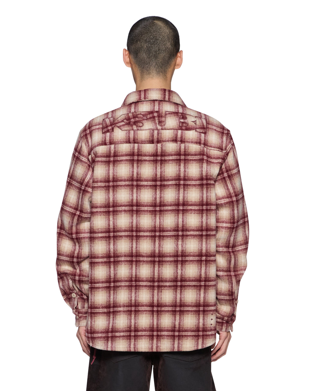 Mens Sott Rosebowl Ls Shirt Burnt Berry Relaxed Shirts - Burgundy