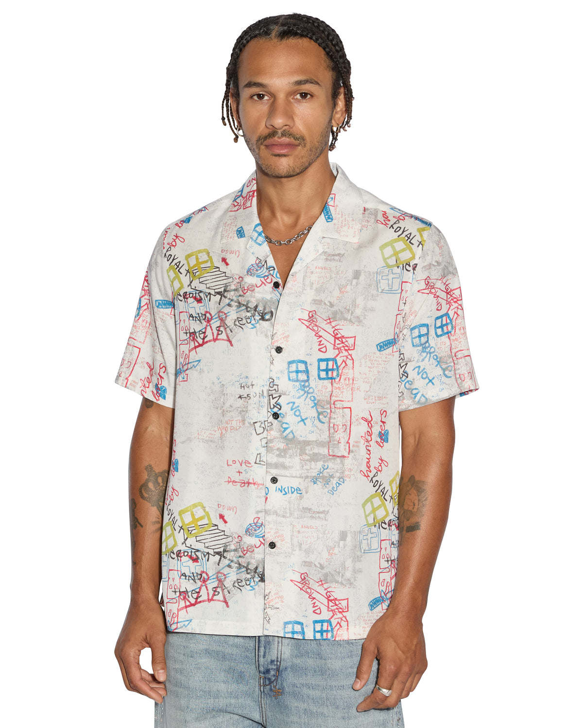 SKRAWLER RESORT SS SHIRT WHITE