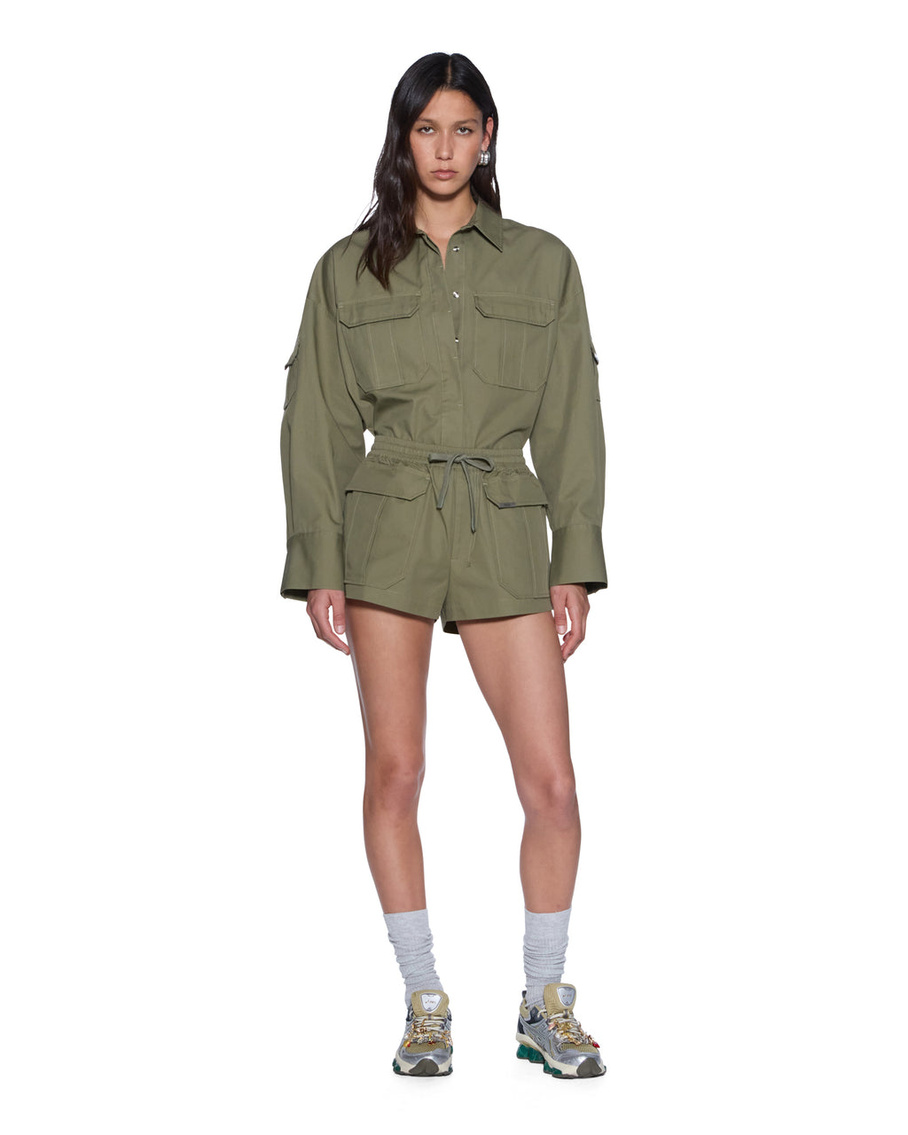 WOMENS HARPER SHORTS KHAKI WALKSHORTS