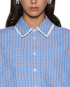 WOMENS BALTER LS SHIRT BLU CHECK SHIRTS