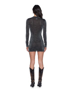 WOMENS DEVIN LS SHIRTDRESS SILVER DRESSES