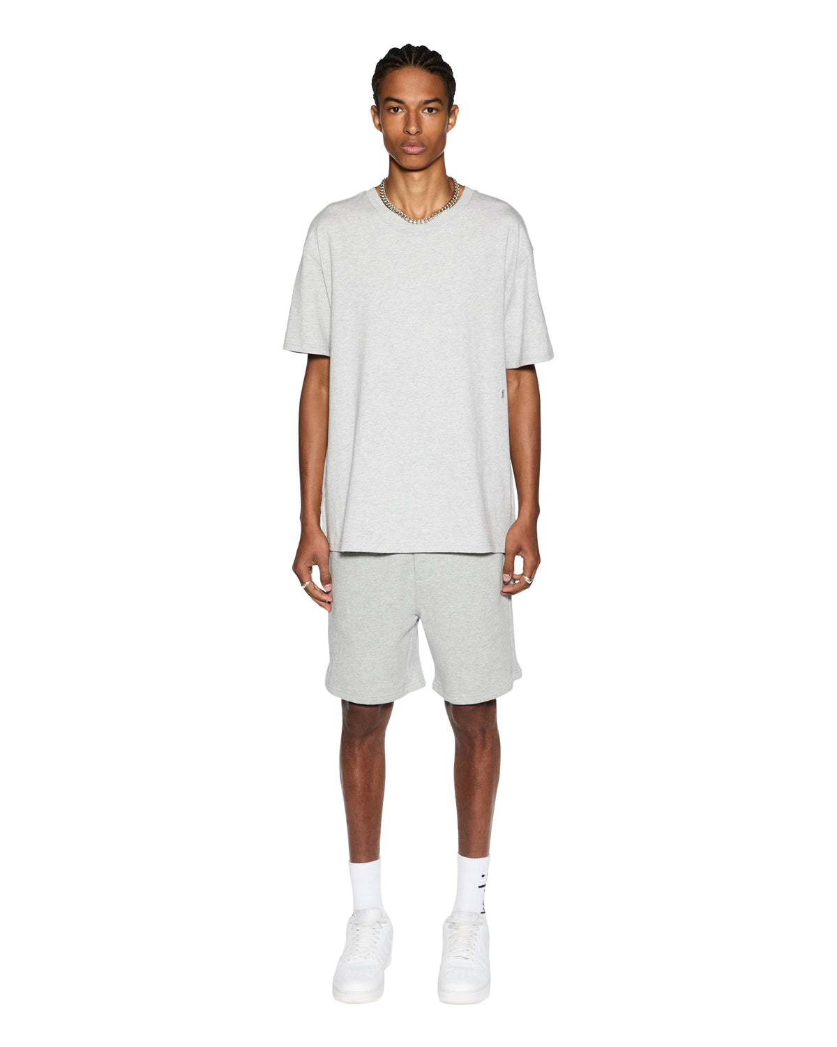 Mens 4 X 4 Trak Short Grey Marle Slim Walkshorts - Grey