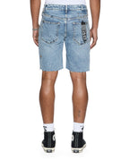 Mens Chopper Short Public Blue Slim Walkshorts - Denim