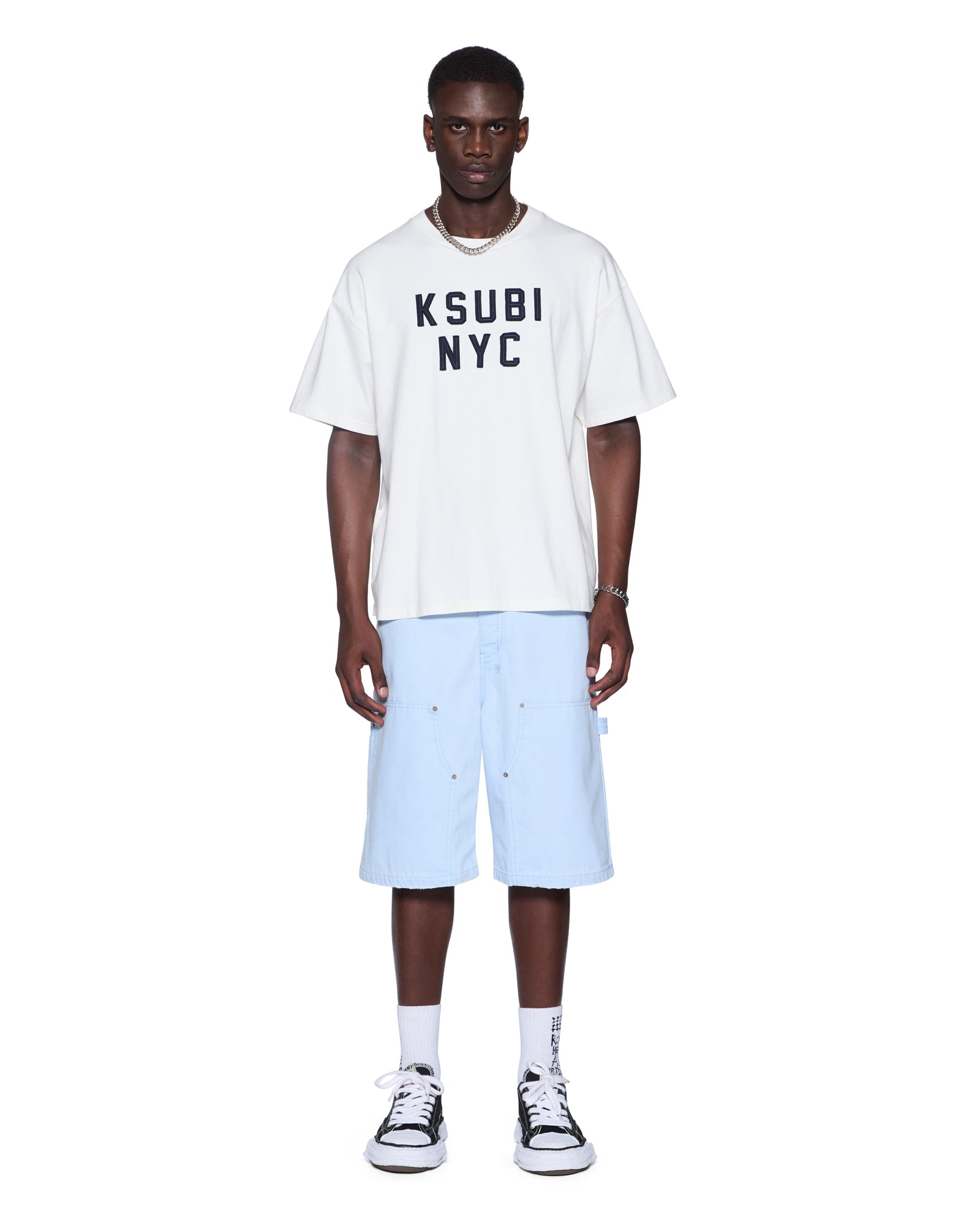 Mens Drill Maxx Operator Short Sky Blue Walkshorts | Ksubi ++
