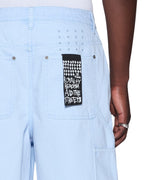Mens Drill Maxx Operator Short Sky Blue Relaxed Walkshorts - Blue