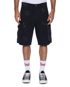 Mens Fugitive Cargo Short Kash Box Relaxed Walkshorts - Black