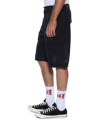Mens Fugitive Cargo Short Kash Box Relaxed Walkshorts - Black