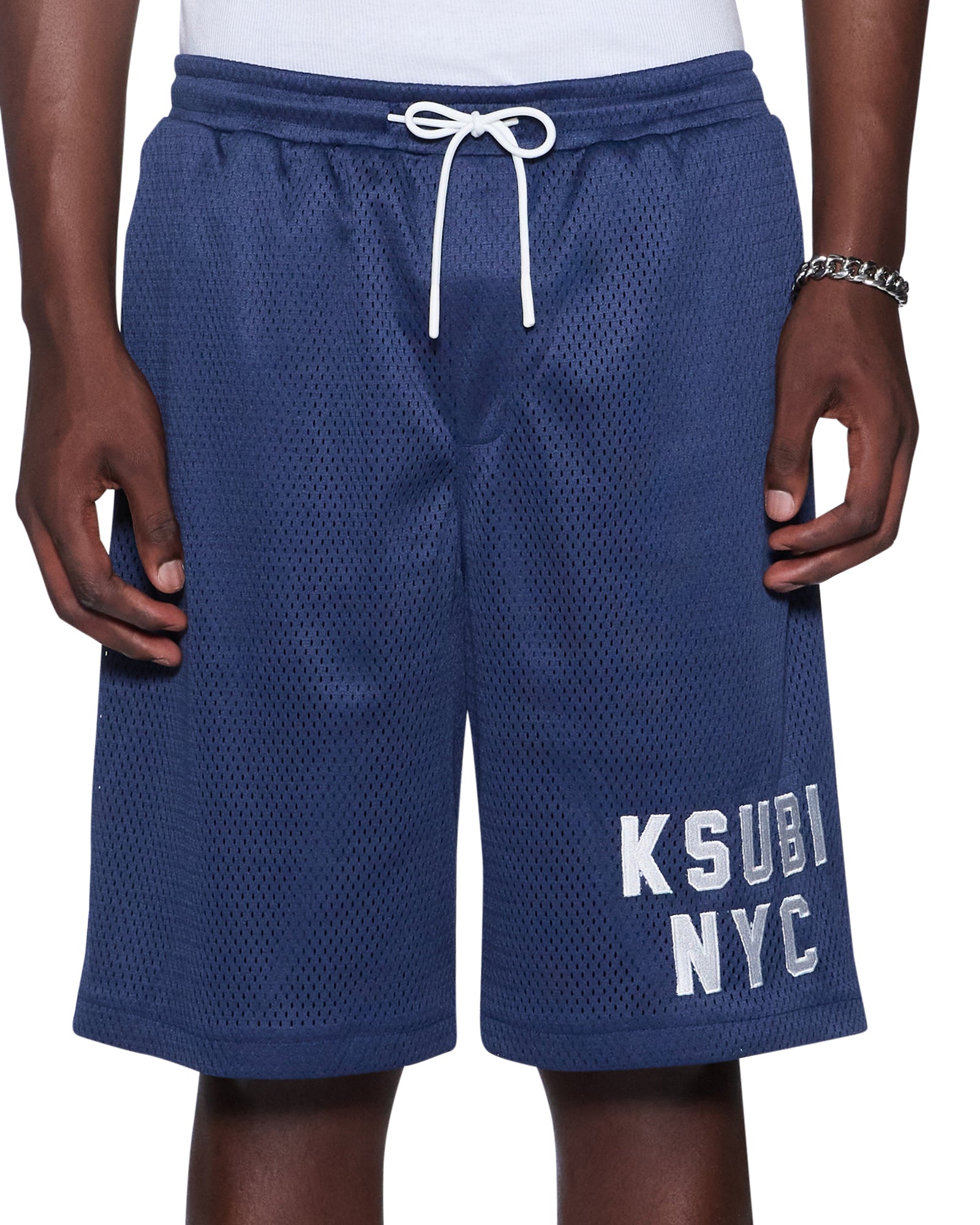 Mens K-lock Nyc Mesh Roll Short Navy Walkshorts | Ksubi ++