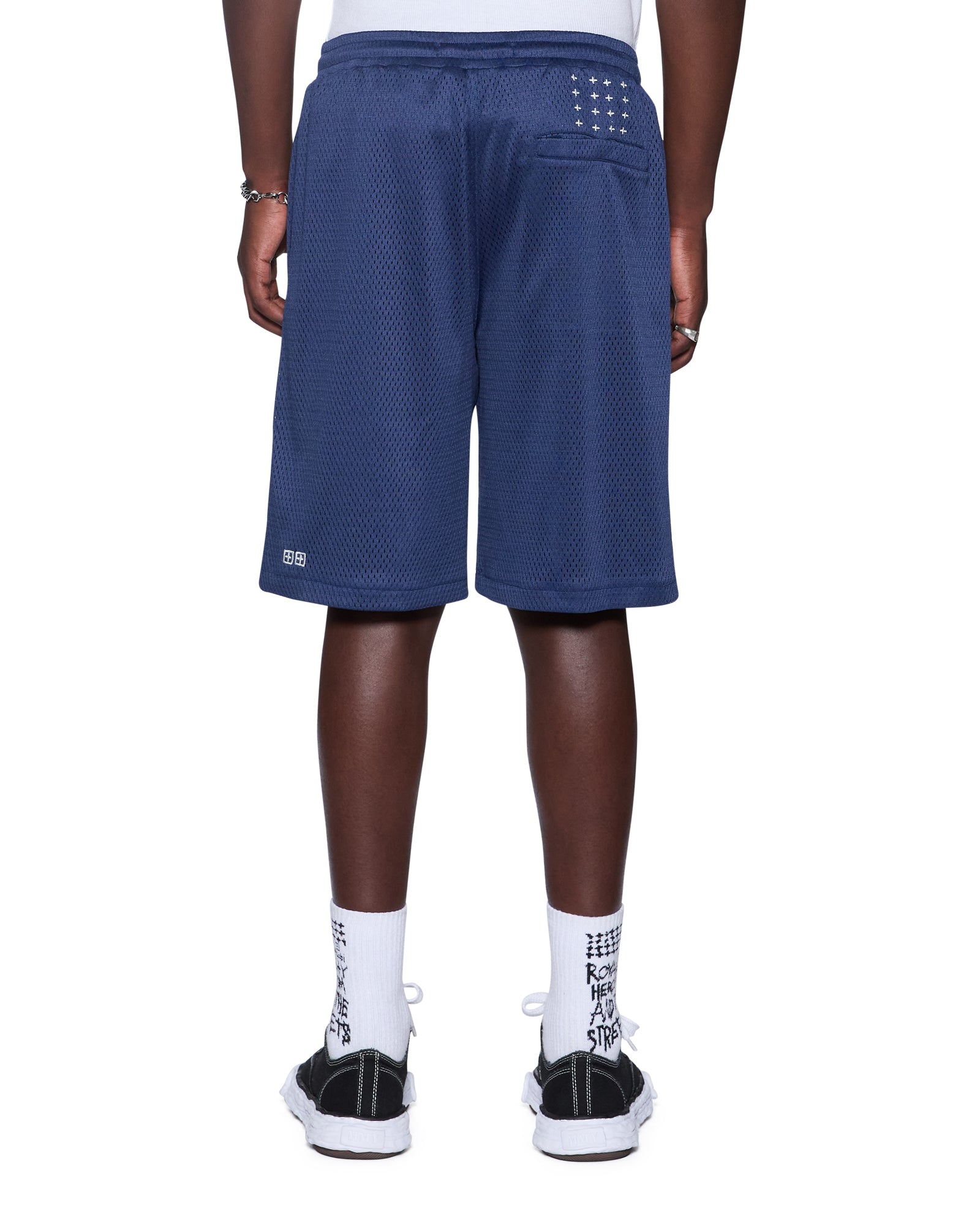 Mens K-lock Nyc Mesh Roll Short Navy Walkshorts | Ksubi ++
