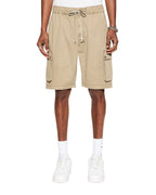 Mens Krush Cargo Short Fog Relaxed Walkshorts - Tan