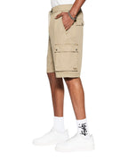 Mens Krush Cargo Short Fog Relaxed Walkshorts - Tan