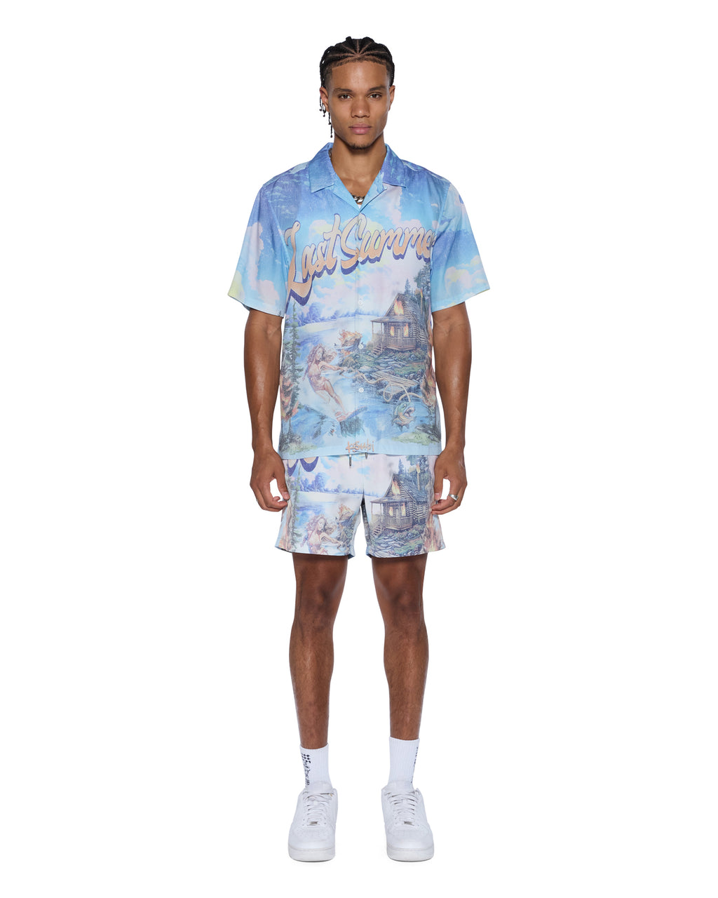 Mens Last Summer Boardshort Multi Regular Walkshorts - Multi Colour