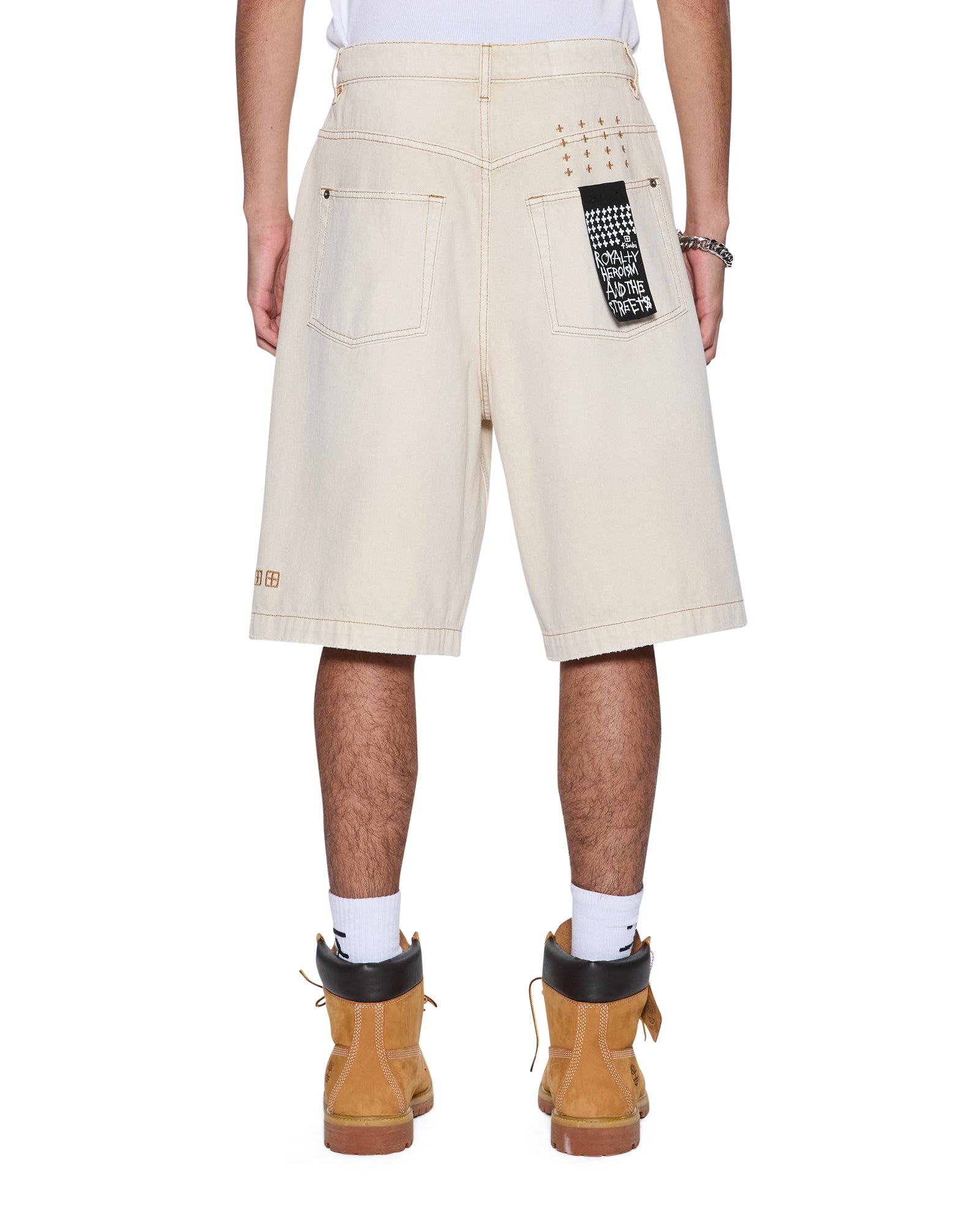 MENS  MAXX SHORT IVORY RELAXED WALKSHORTS