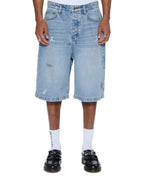 Mens Maxx Short Painter Blue Relaxed Walkshorts - Denim